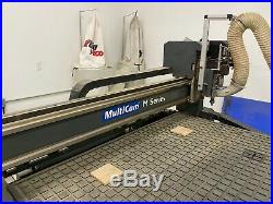 Multicam CNC Router With Vacuum Table+Pump, Tool Changer, and Dust Collector