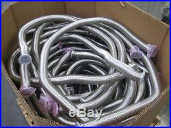 New High Vacuum SS KF50 Bellows Flexible Pipe Vacuum corrugated Hose 2000mm L78
