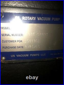 New US Vacuum Pumps LLC RP50WS Oil Rotary Vacuum Pump Warranty