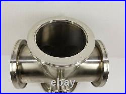 Nor Cal Vacuum 5-Way Cross Reducer ISO100-K Flange to KF25 Flange (8 L)