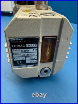 Oerlikon Leybold Trivac D2.5E 140001 Vacuum Pump with Hanning Motor E7B4B3-7