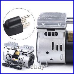 Oilless Vacuum Pump Oil Free Air Compressor Piston Compressor Pump 550W 67 L/min