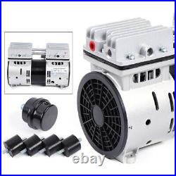 Oilless Vacuum Pump Oil Free Air Compressor Piston Compressor Pump 550W 67 L/min