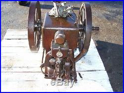 Old IHC McCORMICK DEERING 1 1/2hp TYPE M Gas Engine Black Vacuum Pump Milker WOW