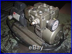 Orion Type KRS-3 Dry Vacuum Pump with Dayton 1/2Hp 115/230VAC 1Ph Motor Runs