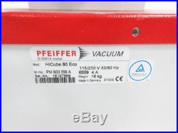 PFEIFFER HICUBE 80 ECO TURBO PUMPING STATION PM S03 556 A TC 110 HiPace 80