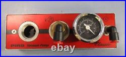 PIAB M25L Vacuum Pump M25B5-EN 50psi with PIAB 105-106-110-111 Pressure Gauge