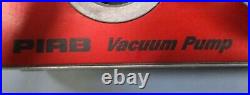 PIAB M25L Vacuum Pump M25B5-EN 50psi with PIAB 105-106-110-111 Pressure Gauge