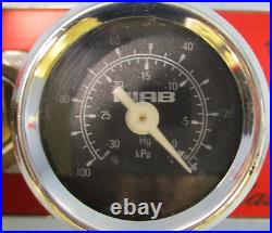 PIAB M25L Vacuum Pump M25B5-EN 50psi with PIAB 105-106-110-111 Pressure Gauge