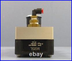 PIAB M25L Vacuum Pump M25B5-EN 50psi with PIAB 105-106-110-111 Pressure Gauge