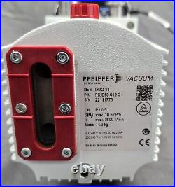 Pfeiffer 5.3 CFM Model DUO 11 P/N PK D59 521 C Vacuum Pump 220v