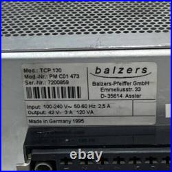 Pfeiffer Balzers TCP120 Vacuum Pump Controller Removed From The Working Machine