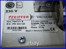 Pfeiffer Dcu Turbomolecular Pump Tmh 071 P Dn 63 Iso-k 3p, Tc 600 Drive Unit