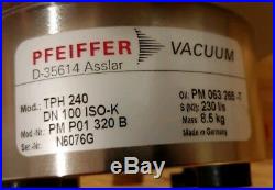 Pfeiffer TPH 240 Turbo Vacuum Molecular Pump with Pfeiffer TCP-121 Controller