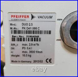 Pfeiffer Vaccum Pump Duo2.5