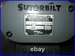 Positive Displacement Sutorbilt Pump And Motor 15 HP Single Phase