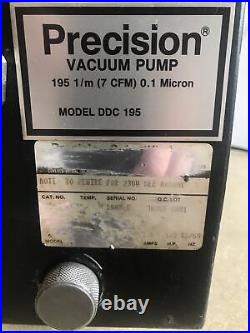 Precision Vacuum Pump DDC 195 1/2 HP