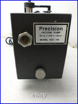 Precision Vacuum Pump Model DDC 195 7 CFM 0.1 Microns