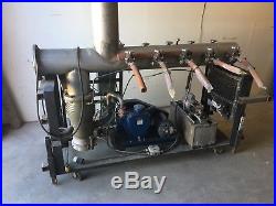 Production vacuum system WELCH 1374 DUO-SEAL VACUUM PUMP 115V with cold trap