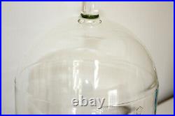 Pyrex Glass Bell Jar Vacuum Chamber with Cast Iron Pump Base, 8 3/8 ID, 17 Tall
