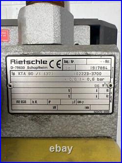 RIETSCHLE DRUVAC KTA 80 /1(37) With 7.5HP 1725RPM VACCUM PRESSURE PUMP
