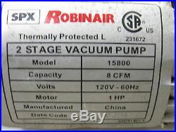 ROBINAIR SPX HIGH PERFORMANCE 2 STAGE VACUUM PUMP 15800 8 CFM CORDED with HANDLE