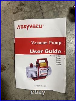 Refrigerant Air Conditioning Repair Kit With 1-Stage 3.5 CFM Vacuum Pump