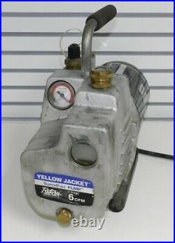 Ritchie Yellow Jacket 93560 SuperEvac 6 CFM Vacuum Pump 2 Stage Tested