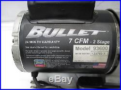 Ritchie Yellow Jacket Bullet Model 93600 7 CFM 2 Stage Vacuum Pump