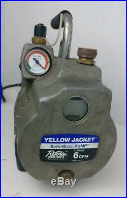 Ritchie Yellow Jacket SuperEvac 2 Stage Pump 6 CFM 93460 USA