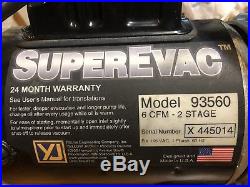 Ritchie Yellow Jacket SuperEvac 2-Stage Vacuum Pump 93560
