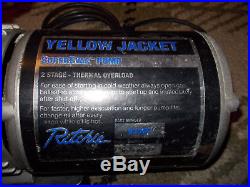 Ritchie Yellow Jacket SuperEvac 2-Stage Vacuum Pump PN 93560. 6 cfm