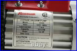 Robinair 15500 VacuMaster Economy Vacuum Pump 2 Stage 5 CFM 7.5 Oz Oil Capacity