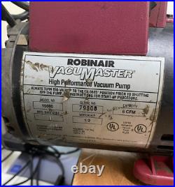 Robinair 15600 High Performance 6 CFM 1/2 HP Vacuum Pump