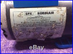 Robinair CoolTech 15600 High Performance HVAC Vacuum Pump 1/2HP 6 CFM Tested