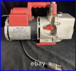 Robinair Vacumaster High Performance 6 CFM Vacuum Pump 15600 with GE Motors Works