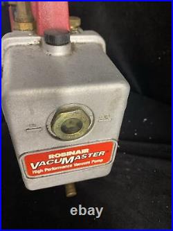 Robinair Vacumaster High Performance 6 CFM Vacuum Pump 15600 with GE Motors Works