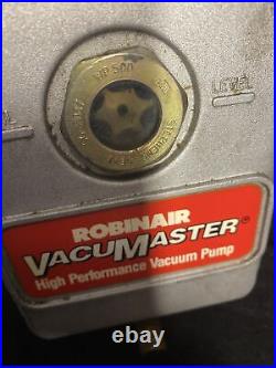 Robinair Vacumaster High Performance 6 CFM Vacuum Pump 15600 with GE Motors Works