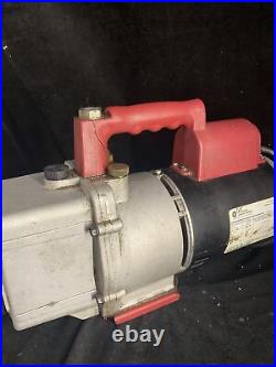 Robinair Vacumaster High Performance 6 CFM Vacuum Pump 15600 with GE Motors Works