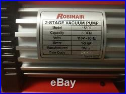 Robinaire Vacuum 15500 Pump 2 Stage 5 CFM