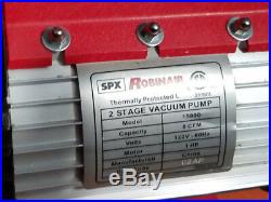 Robinaire Vacuum Pump- 15800- 2 stage- 8 CFM- 1 HP- 120V- 60Hz