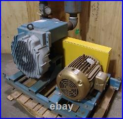 Rotron Ametek vacuum pump blower, 20hp HIE909BH, 4 ports, Solberg filter