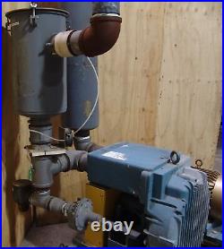 Rotron Ametek vacuum pump blower, 20hp HIE909BH, 4 ports, Solberg filter