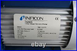 SEE NOTES Inficon 700-100-P1 QS5 Vacuum Pump 5 CFM Air Displacement 110V/220V