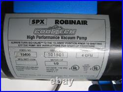 SPX Robinair Cooltech High Performance Vacuum Pump Model 15400, 4CFM, BTA48RC SPX Robinair Cooltech High Performance Vacuum Pump Model 15400, 4CFM, BTA48RC
