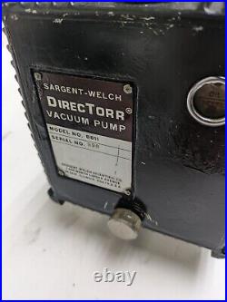 Sargent-Welch DirecTorr Vacuum Pump Model 8811 Power Tested