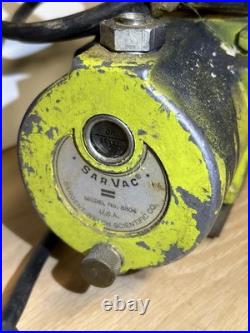 Sargent Welch Scientific Sarvac Mo. 8804 Vacuum Pump ALL STEEL WORKING + SUCTION