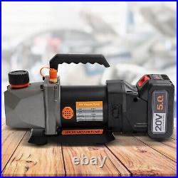 Single-Stage Vacuum Pump 2.5CFM 20V Lithium Battery DC Inverter for AC 80w