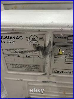 Sogevac SV40 BI See Desc