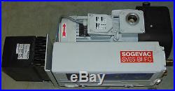 Sogevac SV65 BIFC Rotary Vane Vacuum Pump with Vacon Controller VFD